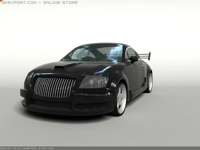 audi tt mod 3D Model .c4d .max .obj .3ds .fbx .stl .blend 
