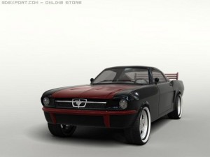 mustang gt Modelo 3D