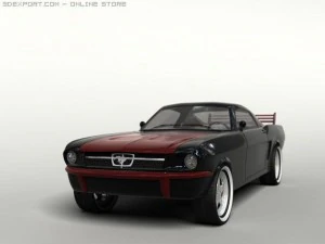 머스탱 GT 3D 모델