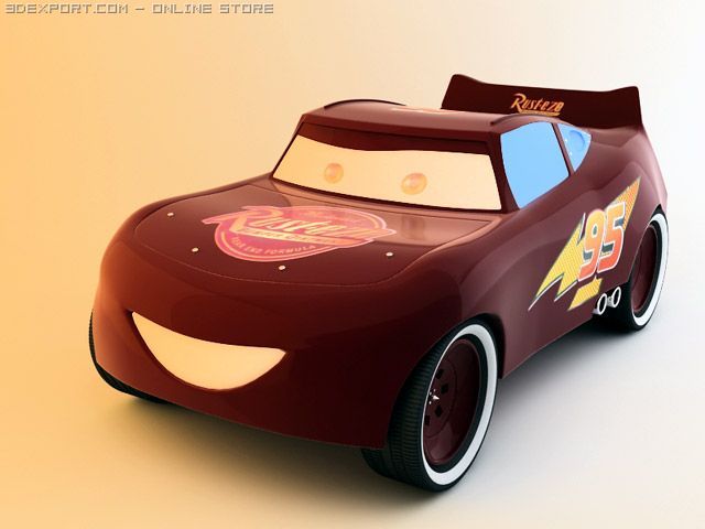 lighting mcqueen 3D Model .c4d .max .obj .3ds .fbx .stl .blend 