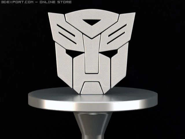 autobot lable autobot sign 3D Model .c4d .max .obj .3ds .fbx .stl .blend 