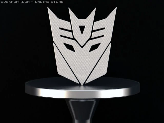 desepticon lable sigh 3D Model .c4d .max .obj .3ds .fbx .stl .blend 