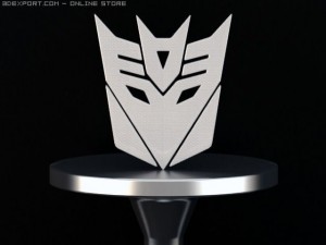 desepticon lable, sigh Modelo 3D