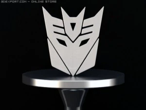 ディセプティコンのラベルサイン 3Dモデル
