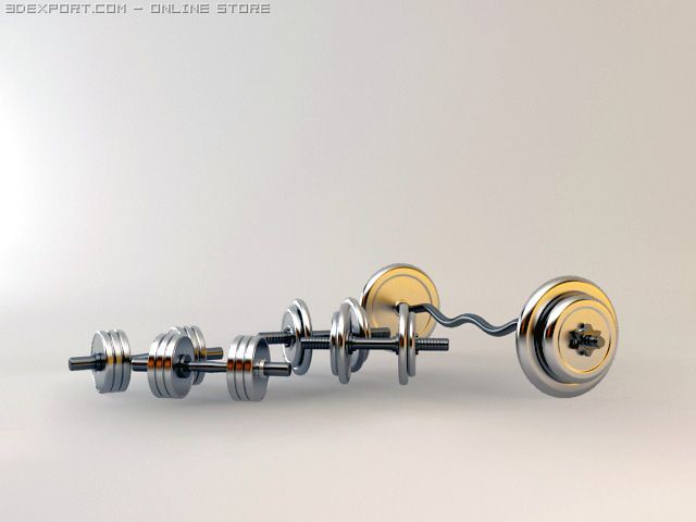 sport equipment 3D Model .c4d .max .obj .3ds .fbx .stl .blend 