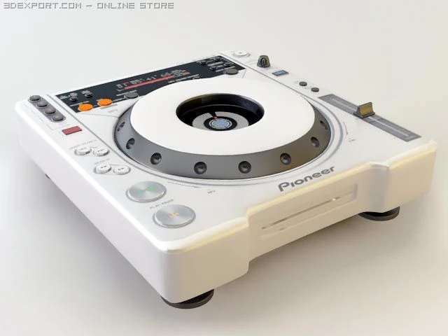 cdj 800 mk2 eqiupment for dj 3D Model .c4d .max .obj .3ds .fbx .stl .blend
