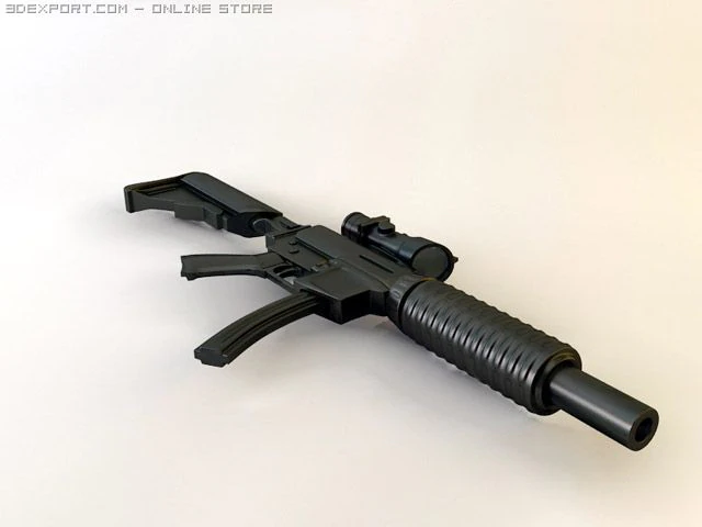 machine silencer series 3D Model .c4d .max .obj .3ds .fbx .stl .blend 