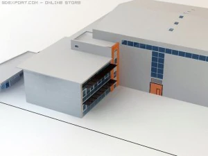 공공 건물 3D 모델