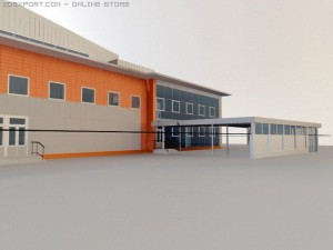 public building 3D Модель