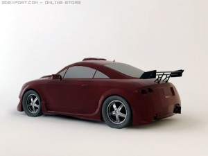 audi tt tuned 3D मॉडल