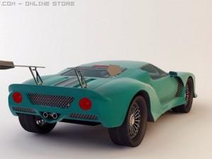 ford gt tuned 3D Модель