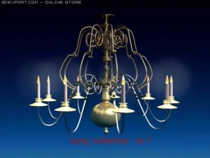 샹들리에 1 3D 모델