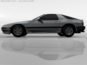 1986 mazda rx 7 3D Model