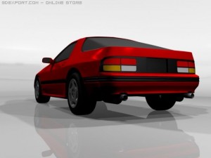 1986 mazda rx 7 3D Model