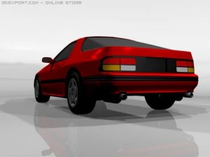 1986 mazda rx 7 3D Model