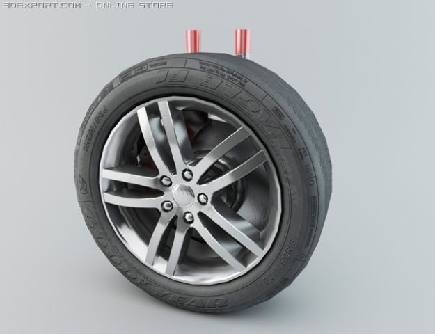 wheel q7 3D Model .c4d .max .obj .3ds .fbx .stl .blend 