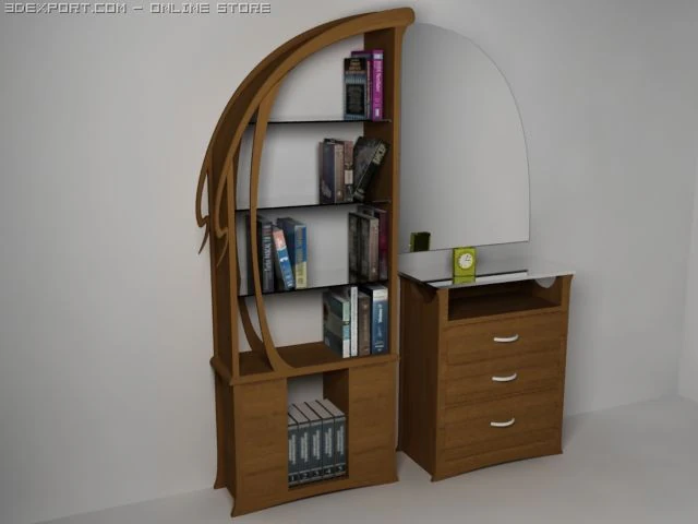 shkaf 3D Model .c4d .max .obj .3ds .fbx .stl .blend 