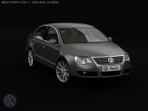 vw passat Model 3D