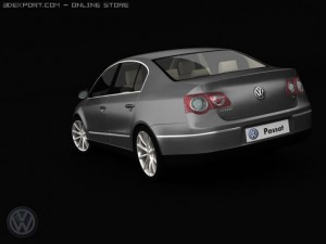 vw passat Model 3D