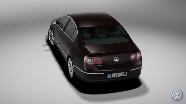 3d volkswagen passat b6 model