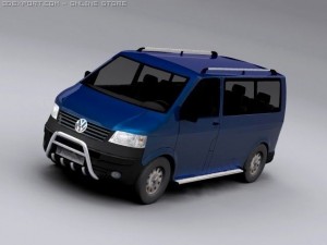 volkswagen transporter 3Dモデル