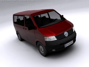 volkswagen transporter 3Dモデル