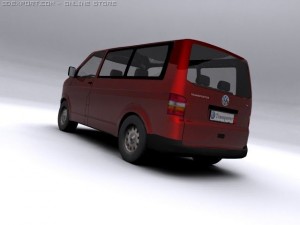 volkswagen transporter 3Dモデル