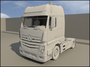 mercedes actros 2011 3D Model