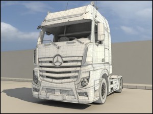 mercedes actros 2011 3D Model