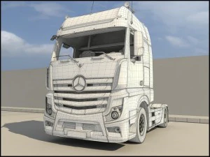 mercedes actros 2011 3D Model