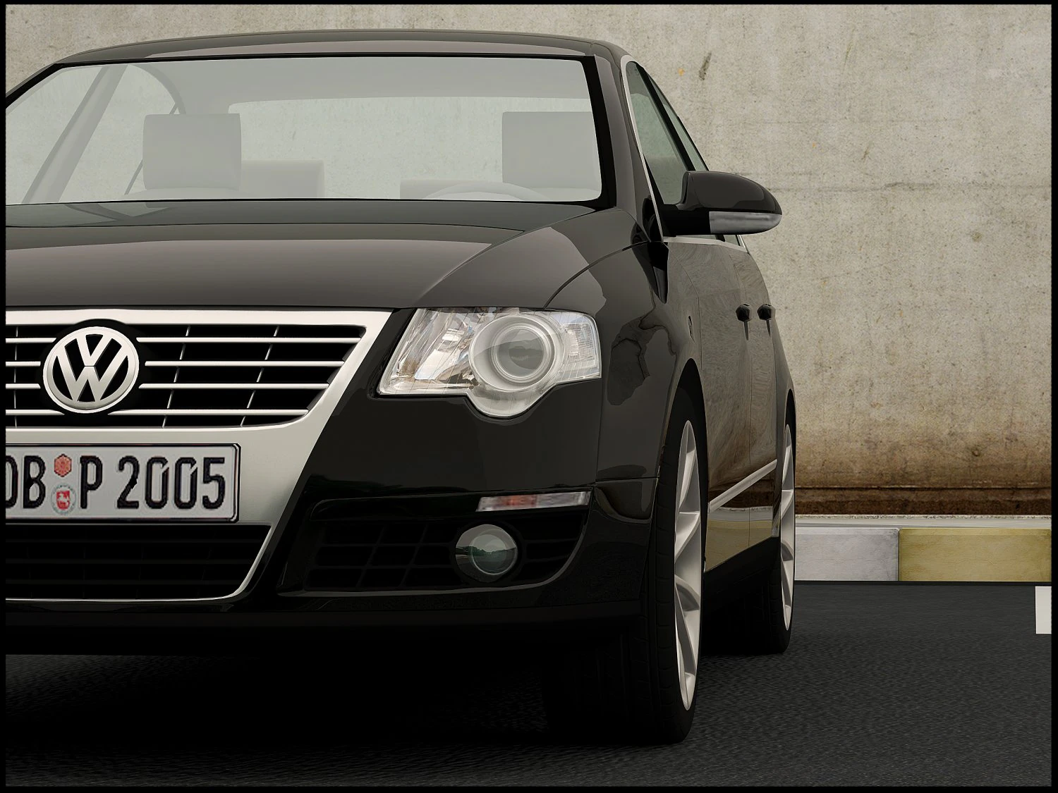 vw passat 3D Model .c4d .max .obj .3ds .fbx .stl .blend 