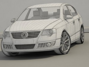 vw passat 3D Model
