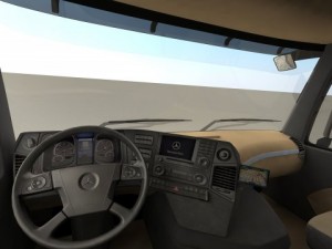 2012 mercedes benz actros with trailer Modello 3D