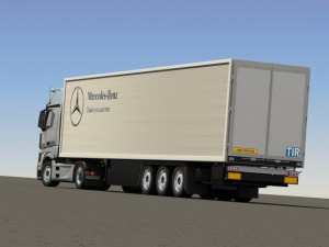 2012 mercedesbenz actros with trailer Model 3D