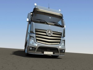 2012 mercedesbenz actros with trailer Model 3D