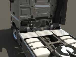 2012 mercedesbenz actros with trailer Model 3D