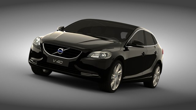 volvo v40 3D Model .c4d .max .obj .3ds .fbx .stl .blend 