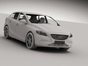 volvo v40 3D Model