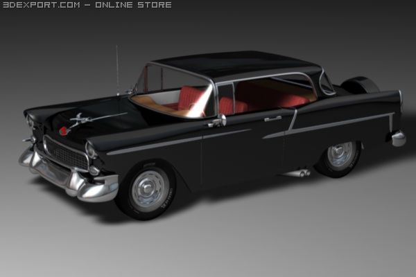 50`s chevrolet belair 3D-Modell .c4d .max .obj .3ds .fbx .stl .blend 