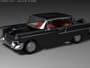50`s chevrolet belair Modello 3D