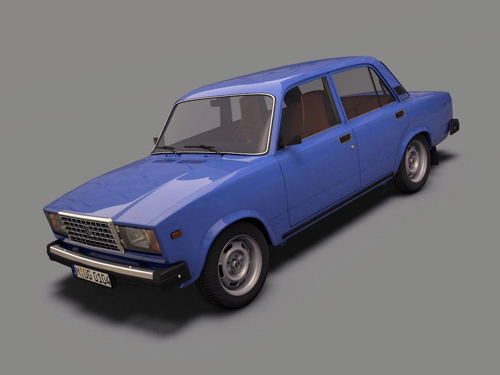 lada riva 2107 3D Model .c4d .max .obj .3ds .fbx .stl .blend 