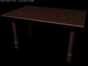 table Modello 3D