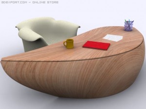 modern office table Modelo 3D
