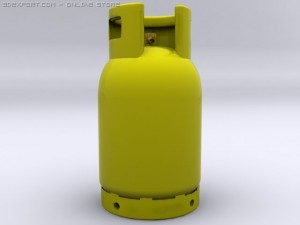 gass bottel Modelo 3D