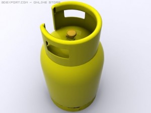 gass bottel Modelo 3D