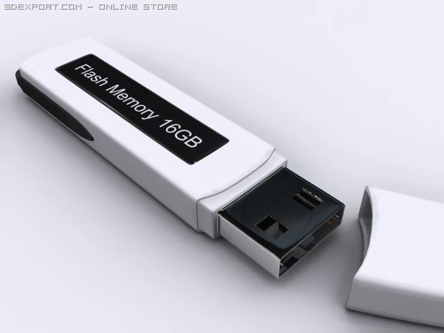 flash memory16gb 3D Model .c4d .max .obj .3ds .fbx .stl .blend 
