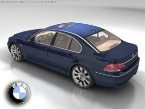bmw 7 2006 3D Model