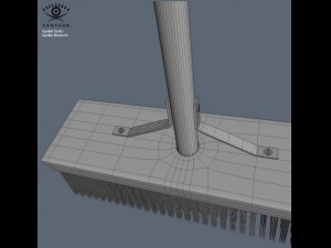 garden broom 01 3D Model