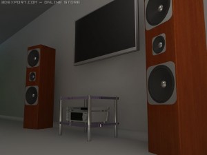 home av 3D मॉडल