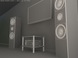 home av 3D मॉडल